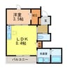 メゾン　ド　リュンヌ 1LDKの間取り