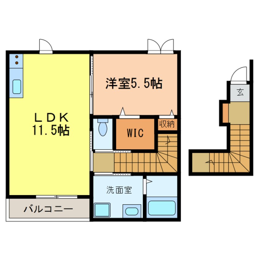 間取図 メゾン　ド　リュンヌ