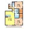くみの木ヒルズ　Ⅰ 2LDKの間取り