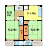 ビレッジハウス加賀田　1号棟 3DKの間取り
