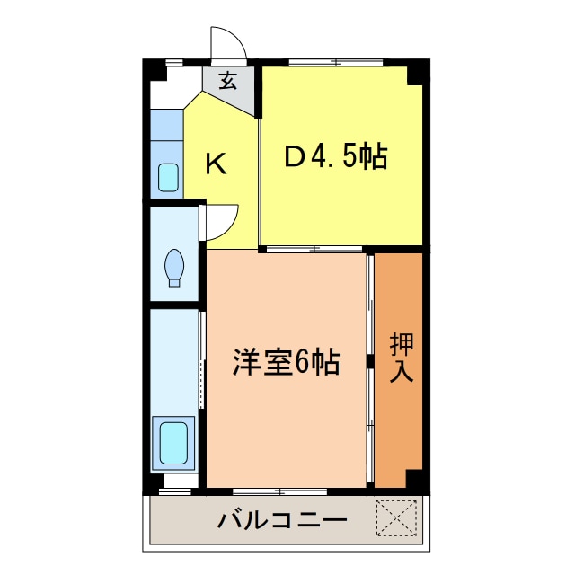 間取り図 ビレッジハウス木戸　5号棟