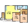 アルビネスⅠ 2LDKの間取り
