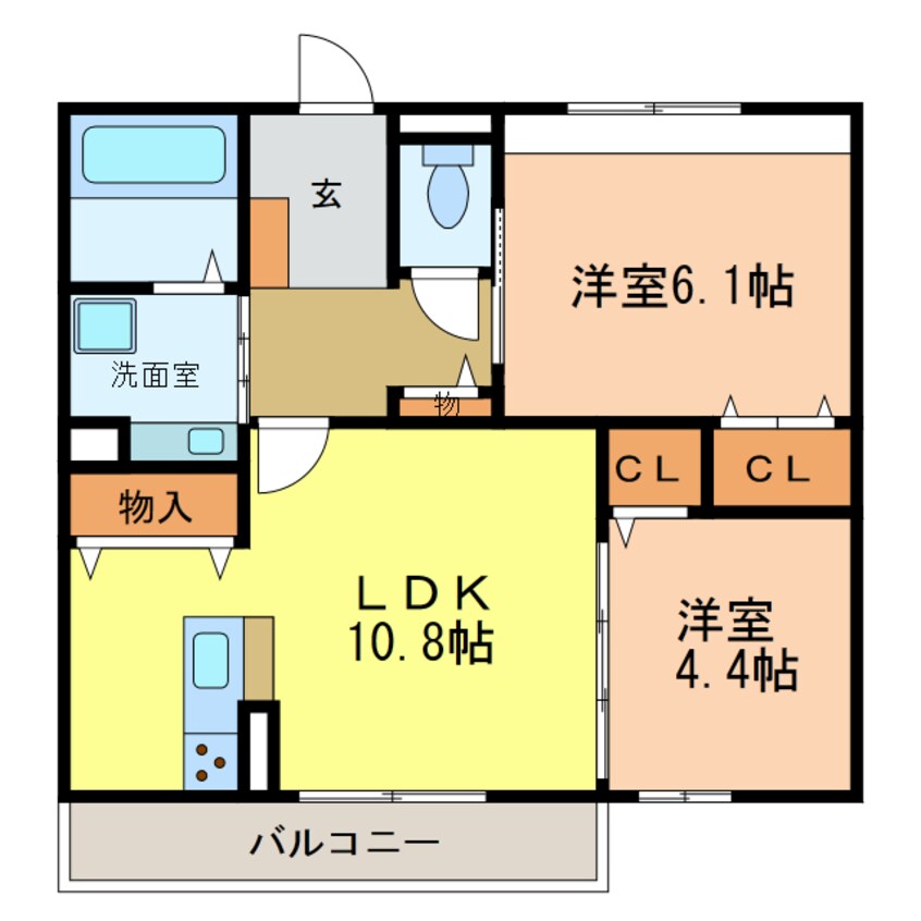 間取図 サウスグランツ　2号棟