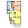 クラルテ　M 1LDKの間取り