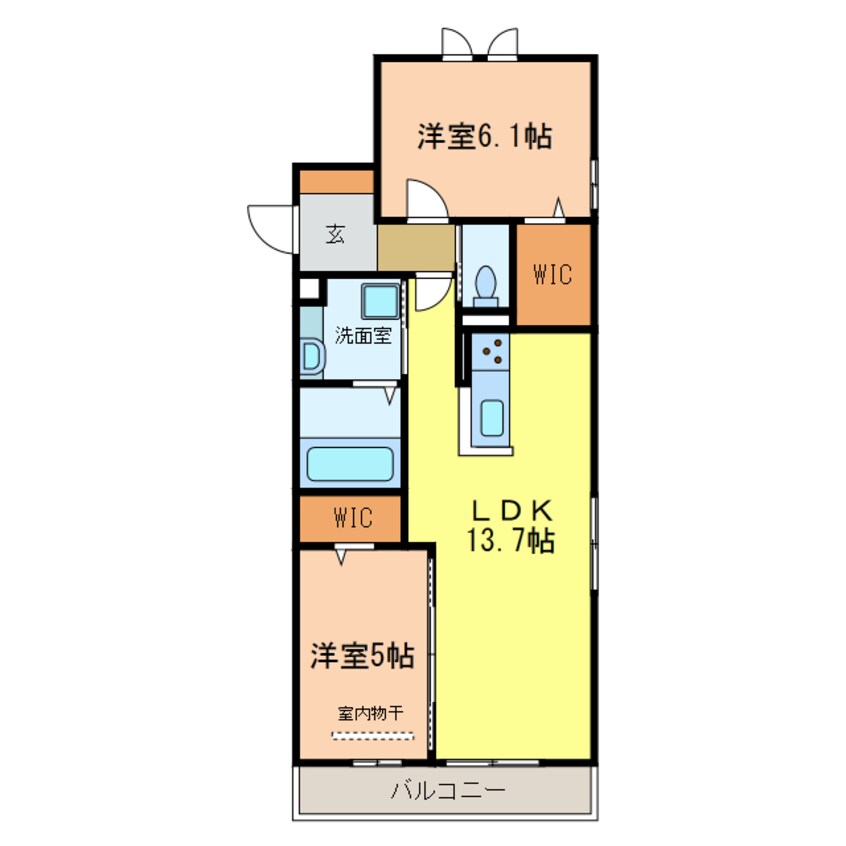 間取図 レスペランス向陽台