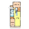 レスペランス向陽台 2LDKの間取り
