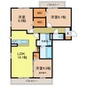 メルベイユさやか 3LDKの間取り
