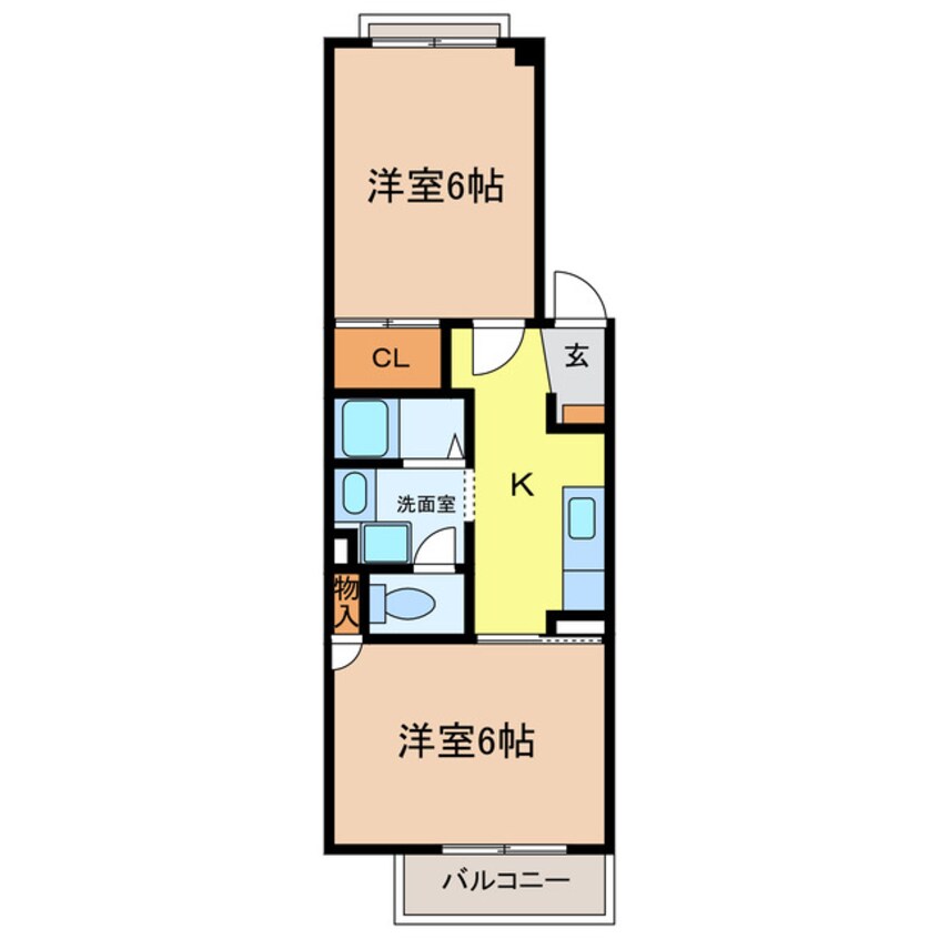 間取図 グリーンヒルハイツ