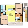 ゼフィランサス 2LDKの間取り