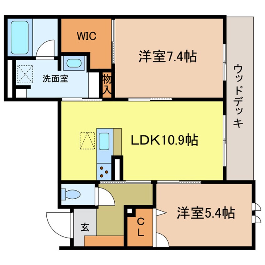 間取図 シャーメゾン　アンビエラ