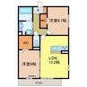Porte bonheur 2LDKの間取り