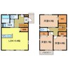河内長野市木戸2丁目戸建貸家 3LDKの間取り