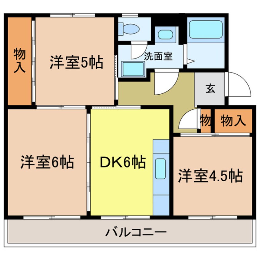 間取図 ヴィラナリー千代田　1号棟