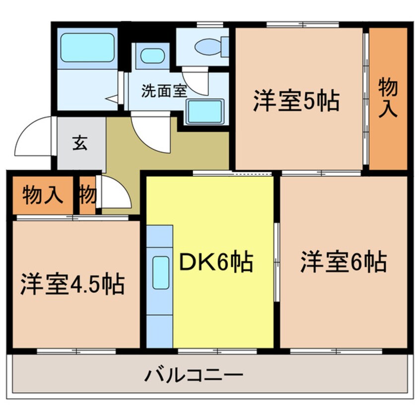 間取図 ヴィラナリー千代田　1号棟