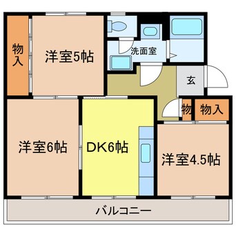 間取図 ヴィラナリー千代田　3号棟