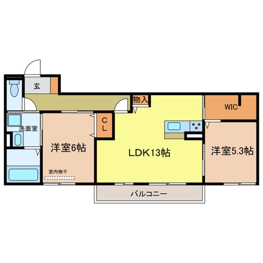 間取図 SunSunあおばおか