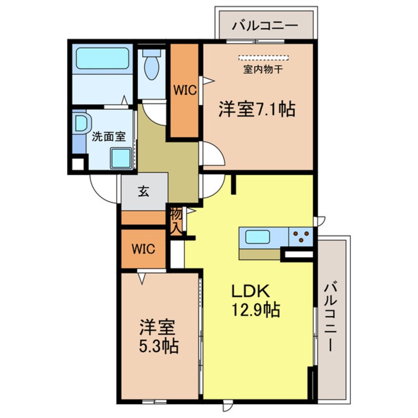 間取図 エスト山王