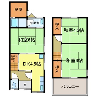 間取図 松ヶ丘東町テラスハウス