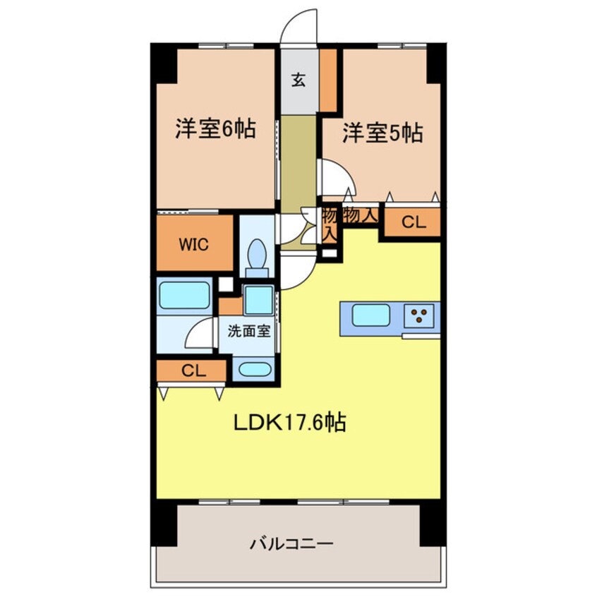 間取図 グランドパレス河内長野