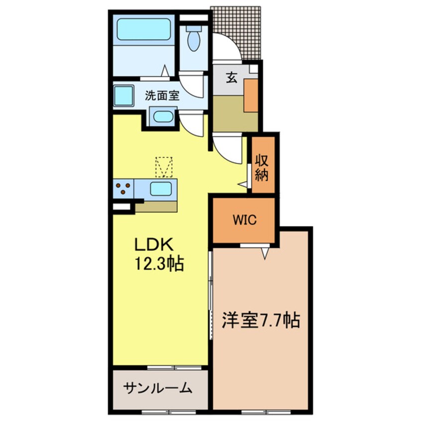 間取図 プログレス　コート