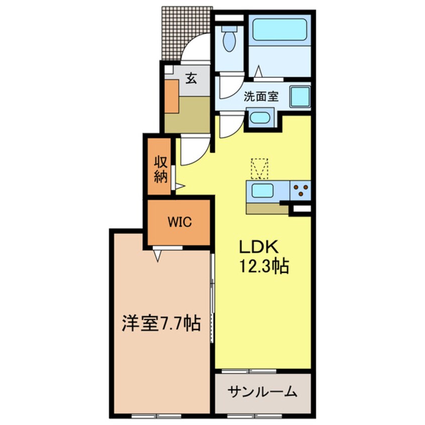 間取図 プログレス　コート