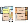 須賀3丁目貸家 3DKの間取り