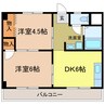 キョータウン 2DKの間取り