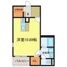 F＋style 狭山・池尻中　2号館 1Rの間取り