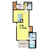 F＋style 狭山・池尻中　2号館 1Rの間取り
