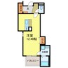F＋style 狭山・池尻中　2号館 1Rの間取り