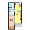 エヌエムキャトフヴァントゥレーズサウス 1DKの間取り