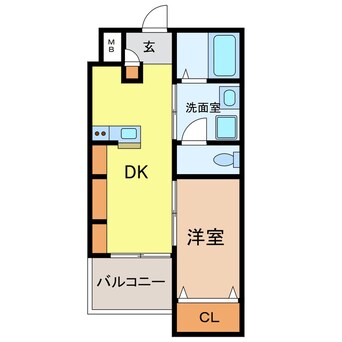 間取図 エヌエムキャトフヴァントゥレーズノース
