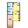 エヌエムキャトフヴァントゥレーズノース 1DKの間取り