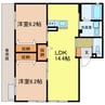 パルク西山台 2LDKの間取り