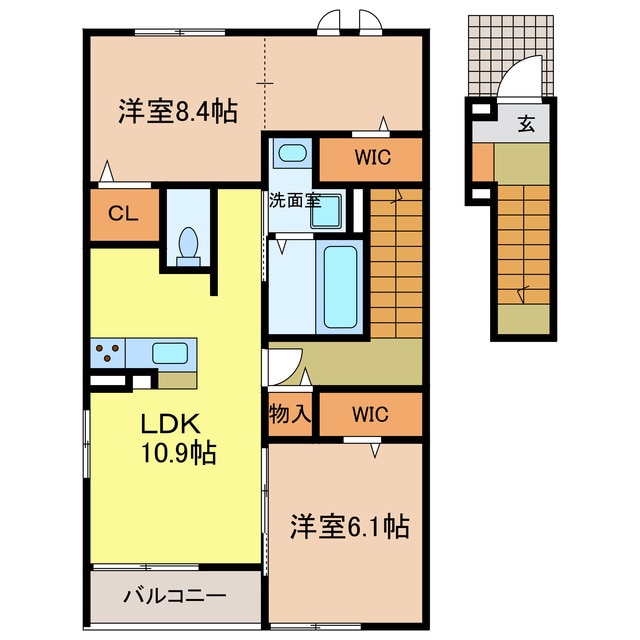 間取り図 ラ・カーサ　ドルチェ
