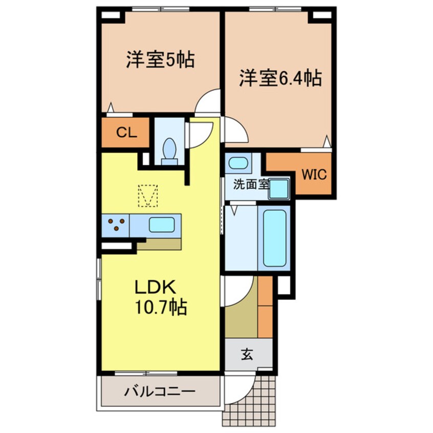 間取図 メロウ　スイート