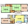 木戸3丁目貸家 4DKの間取り