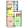 ロイヤルスクエア下条 3DKの間取り