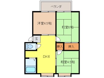 間取図 スカイハイツⅠ