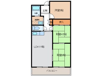 間取図 メルベーユ246