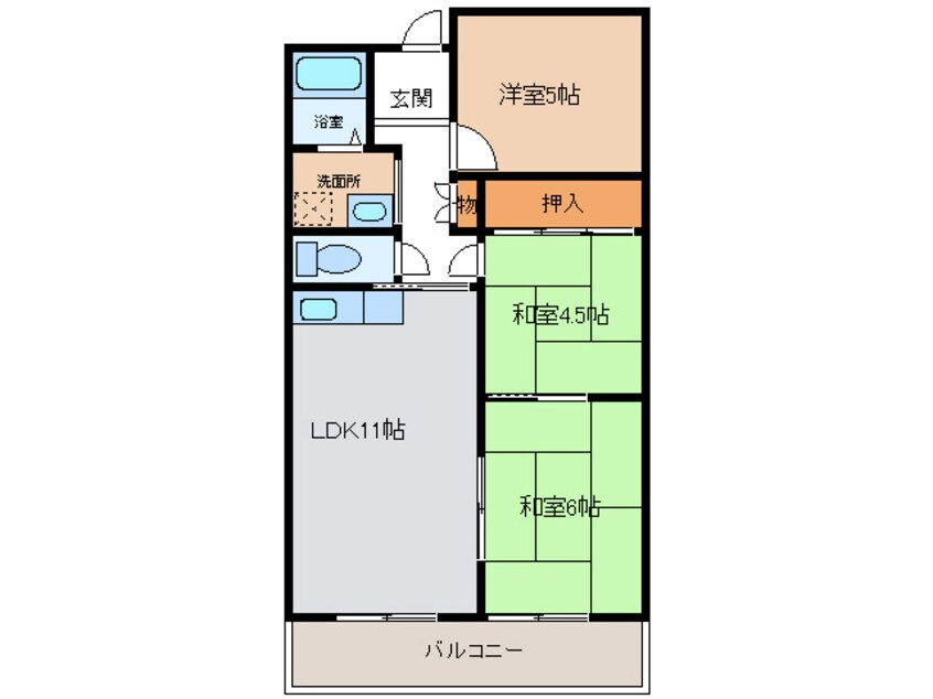 間取図 メルベーユ246