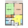 マークス池浦 2Kの間取り