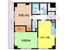 グランエクセル高師浜 2DKの間取り