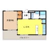 サンライフマンション 1LDKの間取り