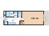 リヴェール泉大津 1Kの間取り