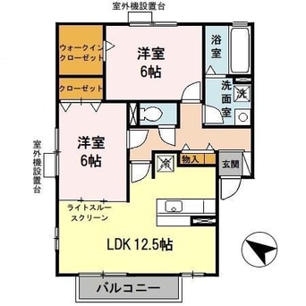 間取図 リビングタウン泉大津Ｂ