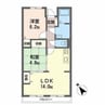 雅マンション 2LDKの間取り