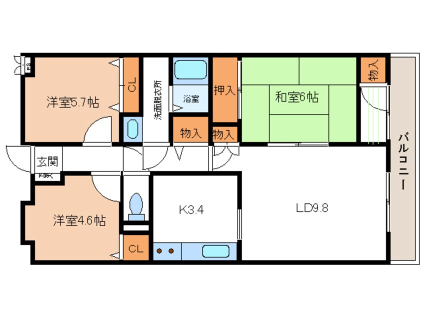 間取図 助松パークホームズ