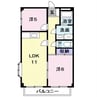 あすなろ 2LDKの間取り