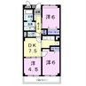 エスポアールパートⅢ 3DKの間取り